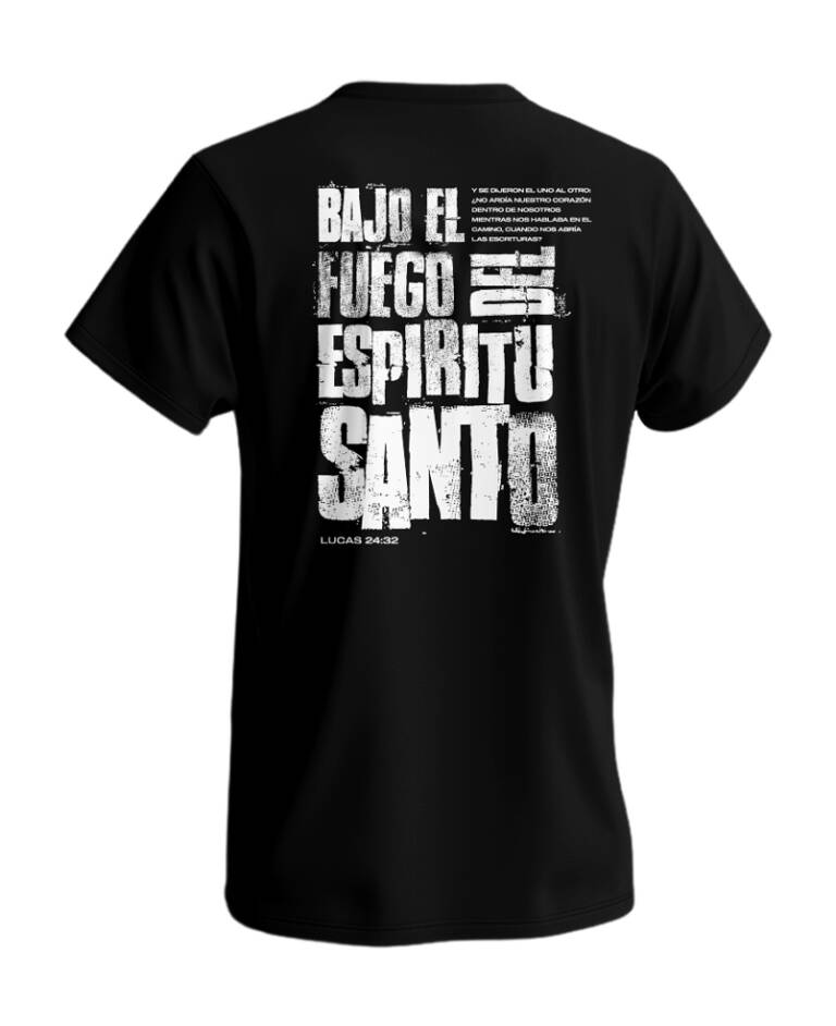 Tshirt Arde (2) Blanco - Negro